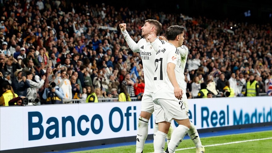 LaLiga'da Real Madrid evinde Athletic Bilbao'yu son dakika golüyle yendi