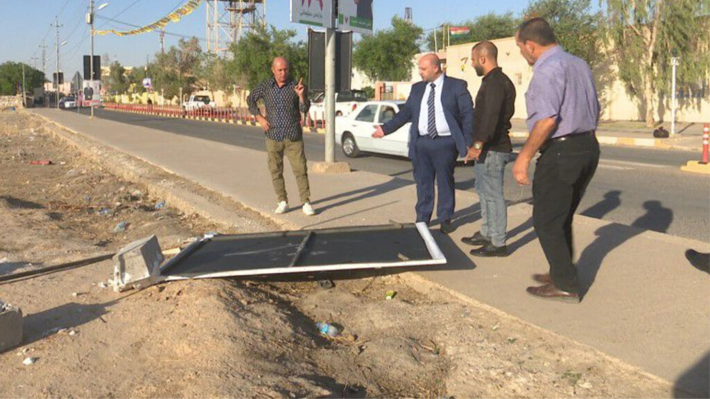 Türkmen adayı Sezgin Beyatlı'nın seçim afişine ikinci saldırı