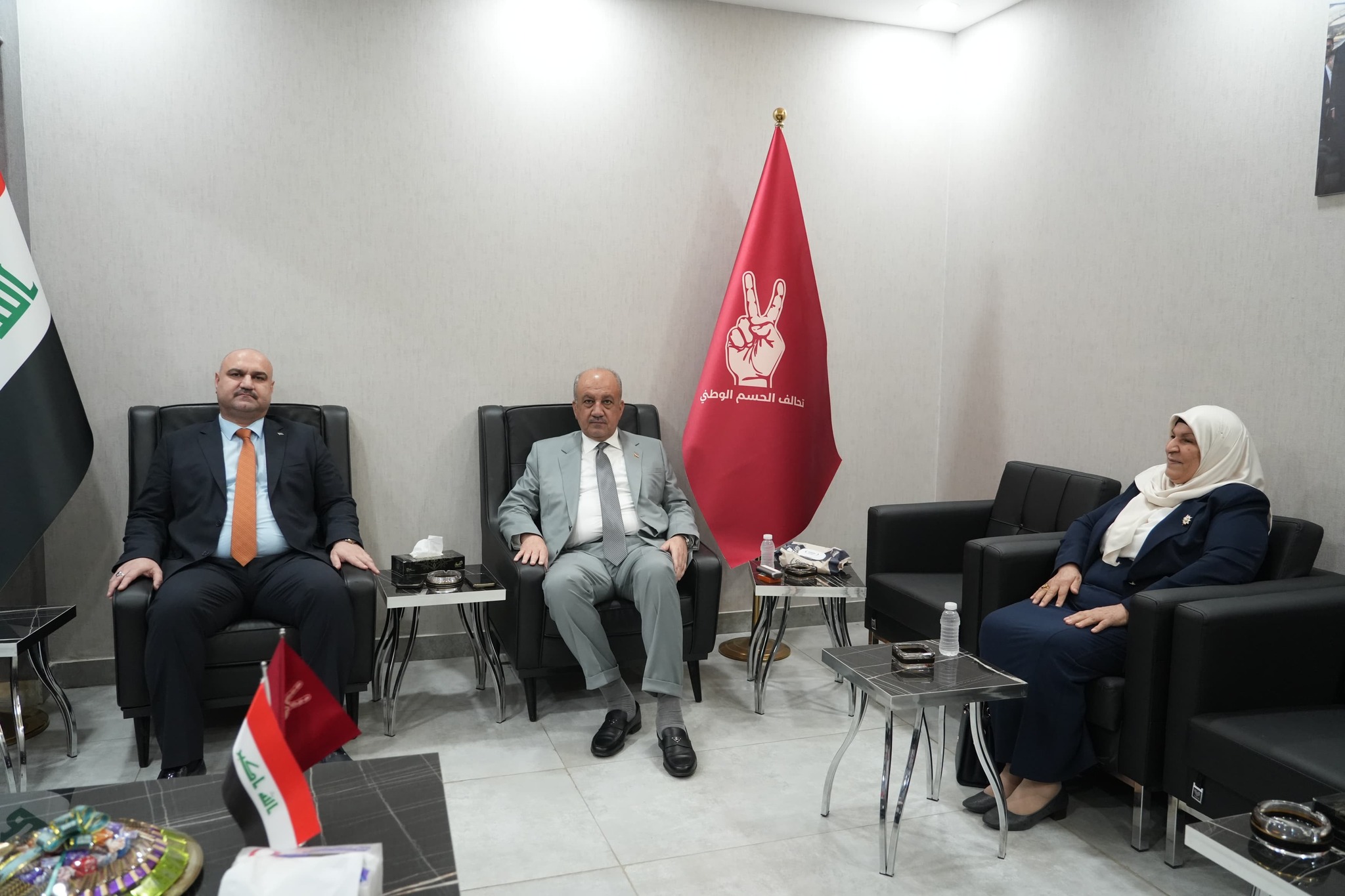 ITC Genel Başkanı Ağa, Savunma Bakanı ve El-Hasım İttifakı Başkanı Sabit el-Abbasi ile bir araya geldi