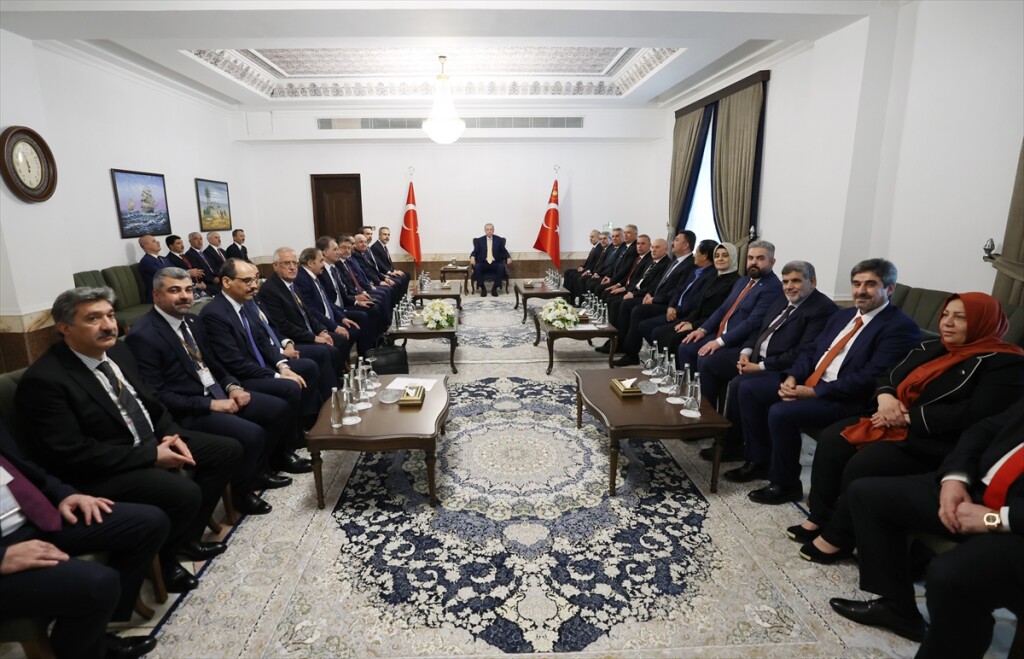 Cumhurbaşkanı Erdoğan, Irak Türkmen temsilcilerini kabul etti
