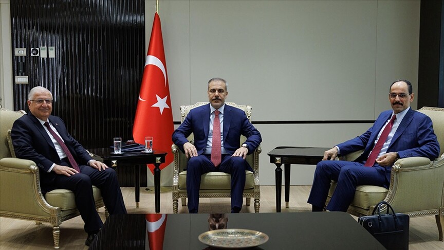 Türkiye Dışişleri Bakanı Fidan, Milli Savunma Bakanı Güler ve MİT Başkanı Kalın ile görüştü