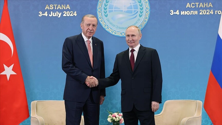 Türkiye Cumhurbaşkanı Erdoğan, Astana'da Putin ile görüştü