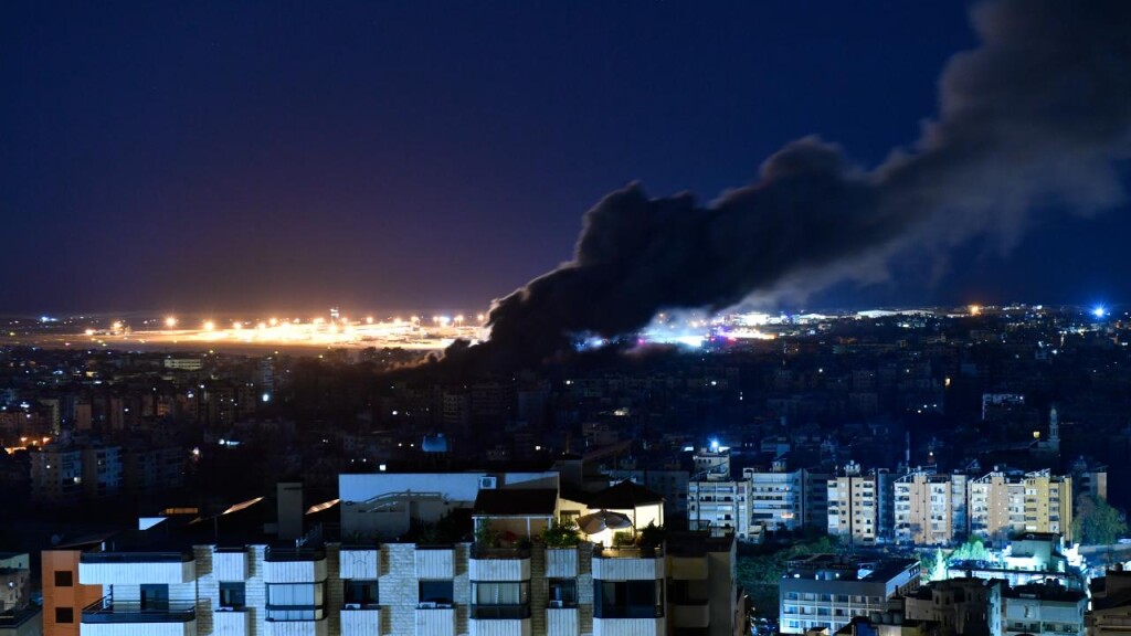 İsrail, Lübnan'ın başkenti Beyrut'a 14 saldırı düzenledi