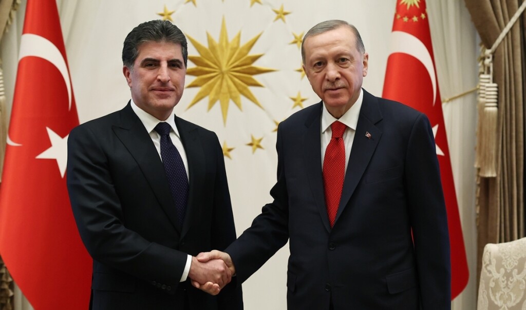 Türkiye Cumhurbaşkanı Erdoğan, IKBY Başkanı Barzani'yi kabul etti