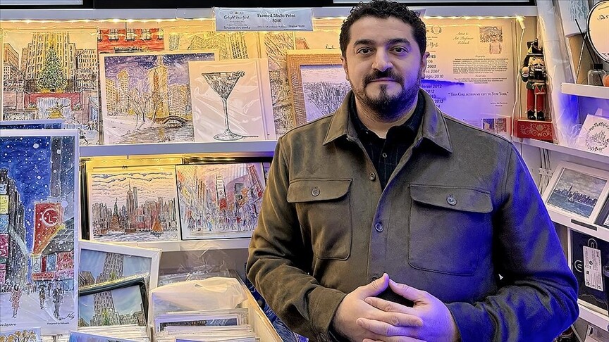 New York'ta yaşayan ressam Melikşah Soytürk, çizimleriyle Türk kültürünü ABD'ye taşımayı hedefliyor: