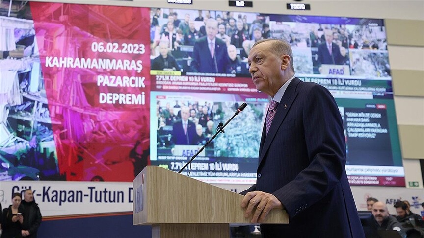 Türkiye Cumhurbaşkanı Erdoğan, 7 gün süreyle milli yas ilan edildiğini açıkladı