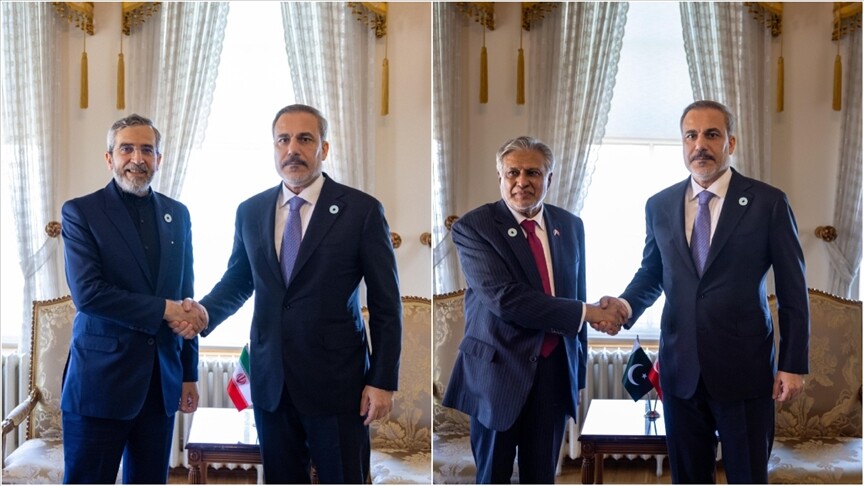 Türkiye Dışişleri Bakanı Fidan, İran ve Pakistan Dışişleri Bakanları ile görüştü