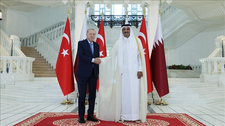Türkiye Cumhurbaşkanı Erdoğan, Katar Emiri Al Sani ile bir araya geldi