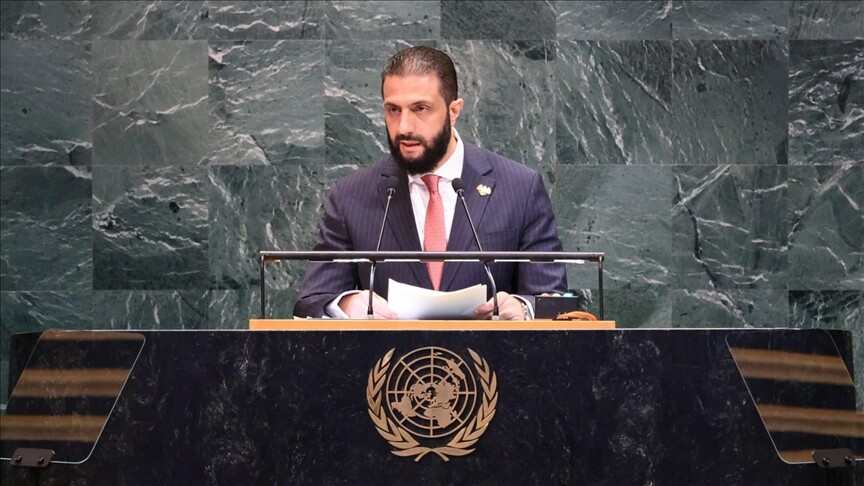 Suriye Cumhurbaşkanı Şara, Suriyelilere destek veren Türkiye ile diğer ülkelere BM kürsüsünden teşekkür etti