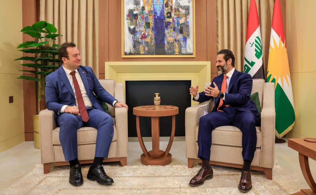 Başkonsolos Erman Topçu, Kubad Talabani ile bir araya geldi