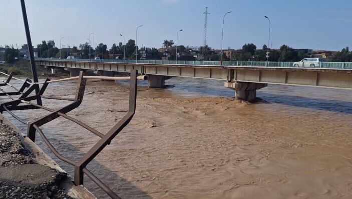 Diyale'deki nehirler son yağmurlardan sonra yeniden canlandı