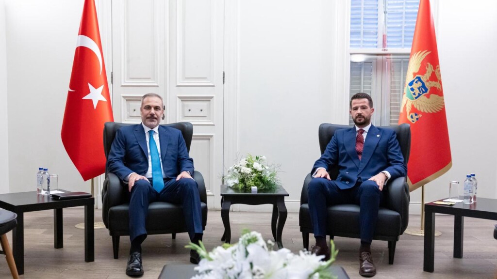 Türkiye Dışişleri Bakanı Fidan, Karadağ Cumhurbaşkanı Milatovic tarafından kabul edildi