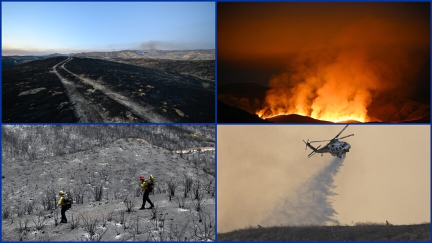 ABD'nin California eyaletindeki yangınlarda 330 kilometrekareden fazla alan kül oldu