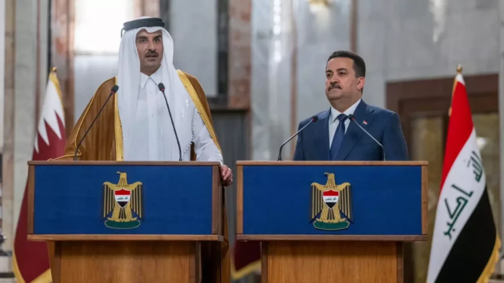 Başbakan Sudani ile Katar Emiri Al Sani, Suriye'deki gelişmeleri ele aldı