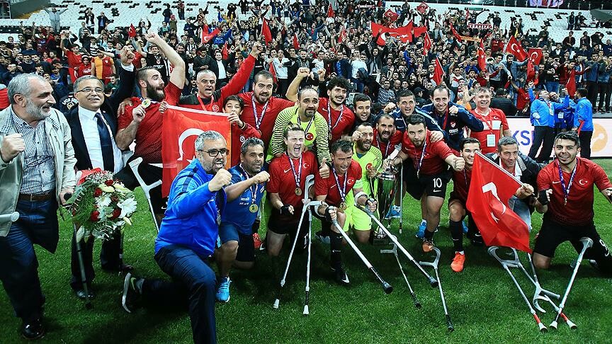 Türkiye Ampute Futbol Milli Takımı, Avrupa şampiyonu oldu