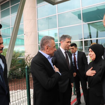 Fuat Oktay Kerkük Valisi Ağa’nın babasının cenazesini Ankara’dan uğurladı