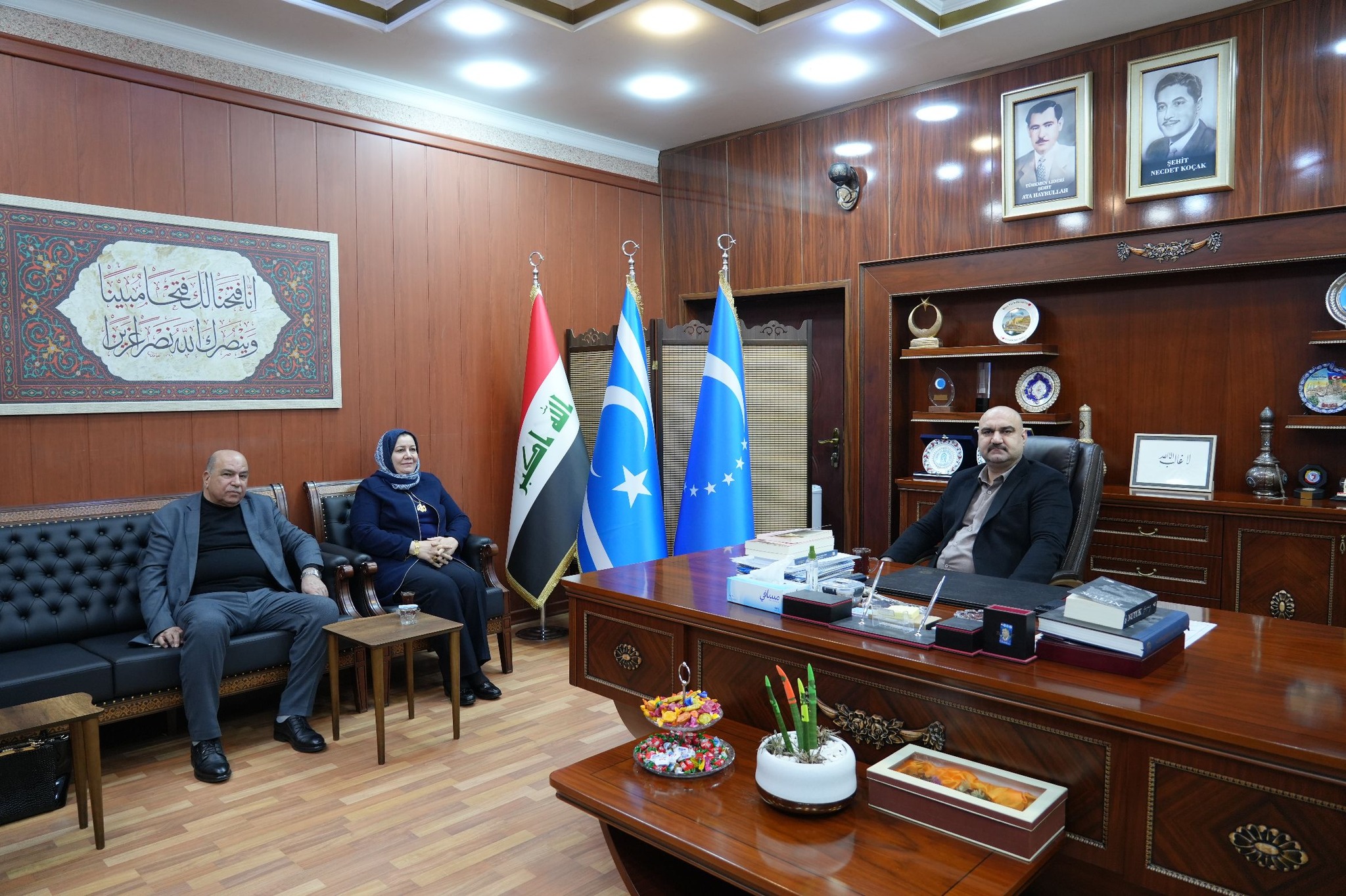 ITC Genel Başkanı Ağa, Milletvekili Gülsel Muhammed'i makamında kabul etti