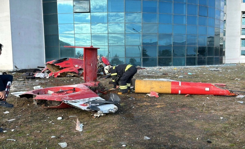 Muğla'da hastaneye çarpan helikopter düştü, 4 kişi yaşamını yitirdi