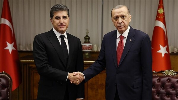 Türkiye Cumhurbaşkanı Erdoğan, IKBY Başkanı Barzani'yi kabul etti