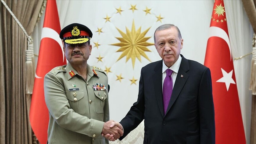 Erdoğan, Pakistan Kara Kuvvetleri Komutanı Munir'i kabul etti