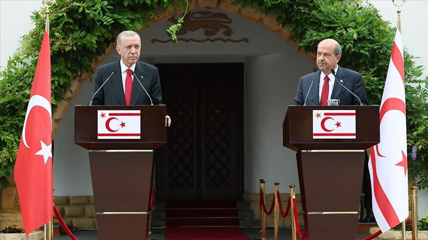 Erdoğan: Müzakere masasına geri dönmenin yolu Kuzey Kıbrıs Türk Cumhuriyeti'nin tanınmasından geçmektedir