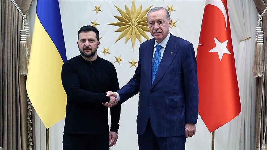 Türkiye Cumhurbaşkanı Erdoğan, Ukrayna Devlet Başkanı Zelenskiy ile bir araya geldi
